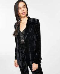 Leyden - Velvet One Button Blazer