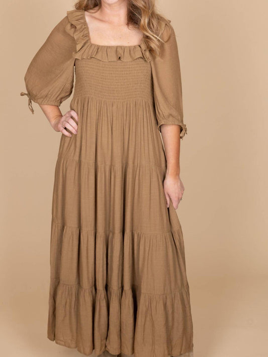 Wishlist - Maggie Ruffle Midi Dress