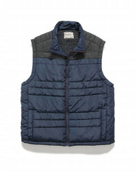Fairfax & Favor - Mixed Media Zip Up Puffer Vest