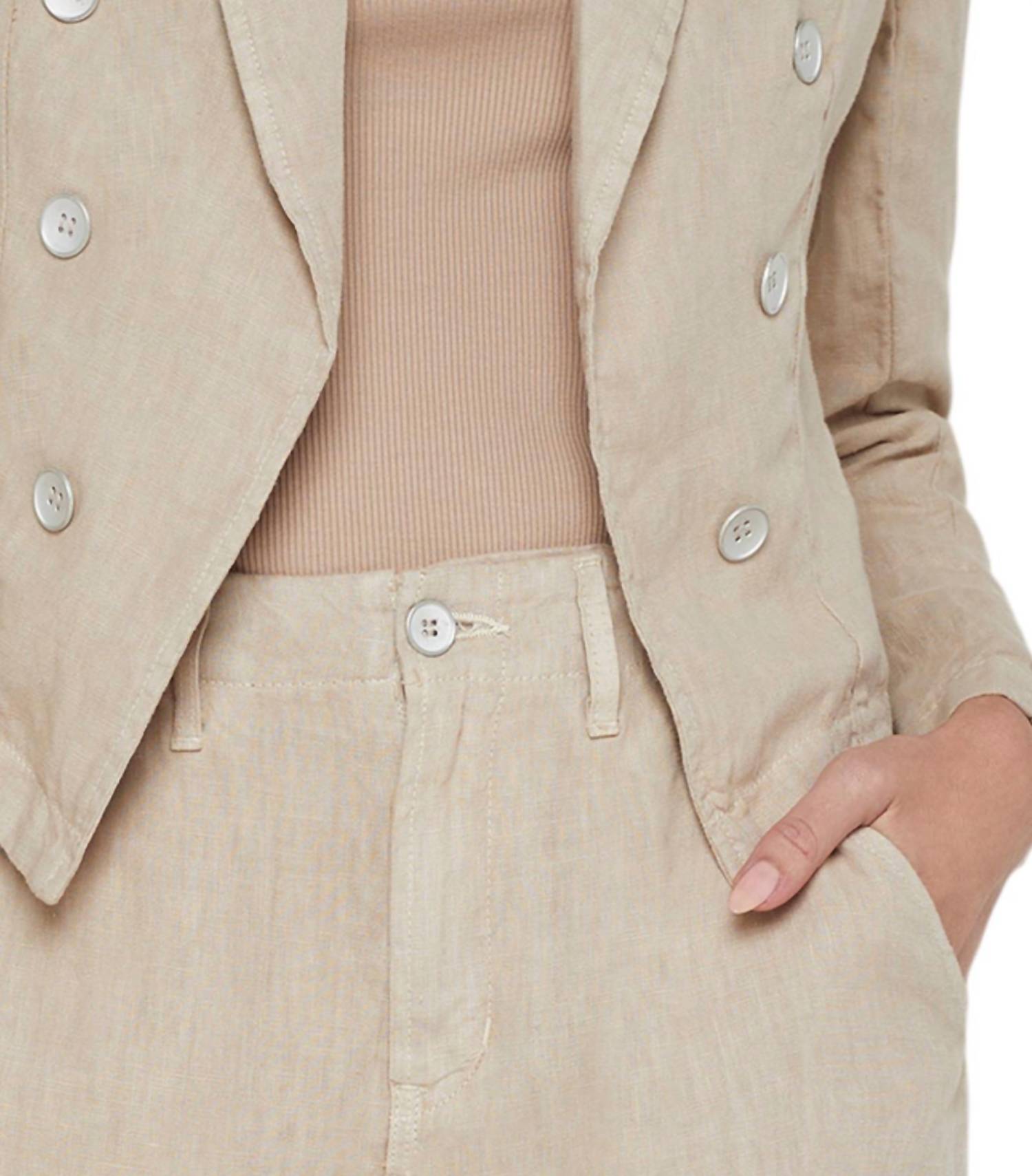 L'Agence - Wayne Crop Double Breasted Jacket
