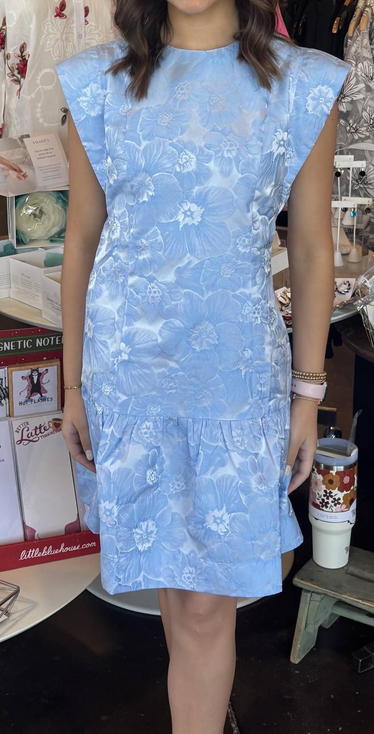 Jade - floral jacquard dress