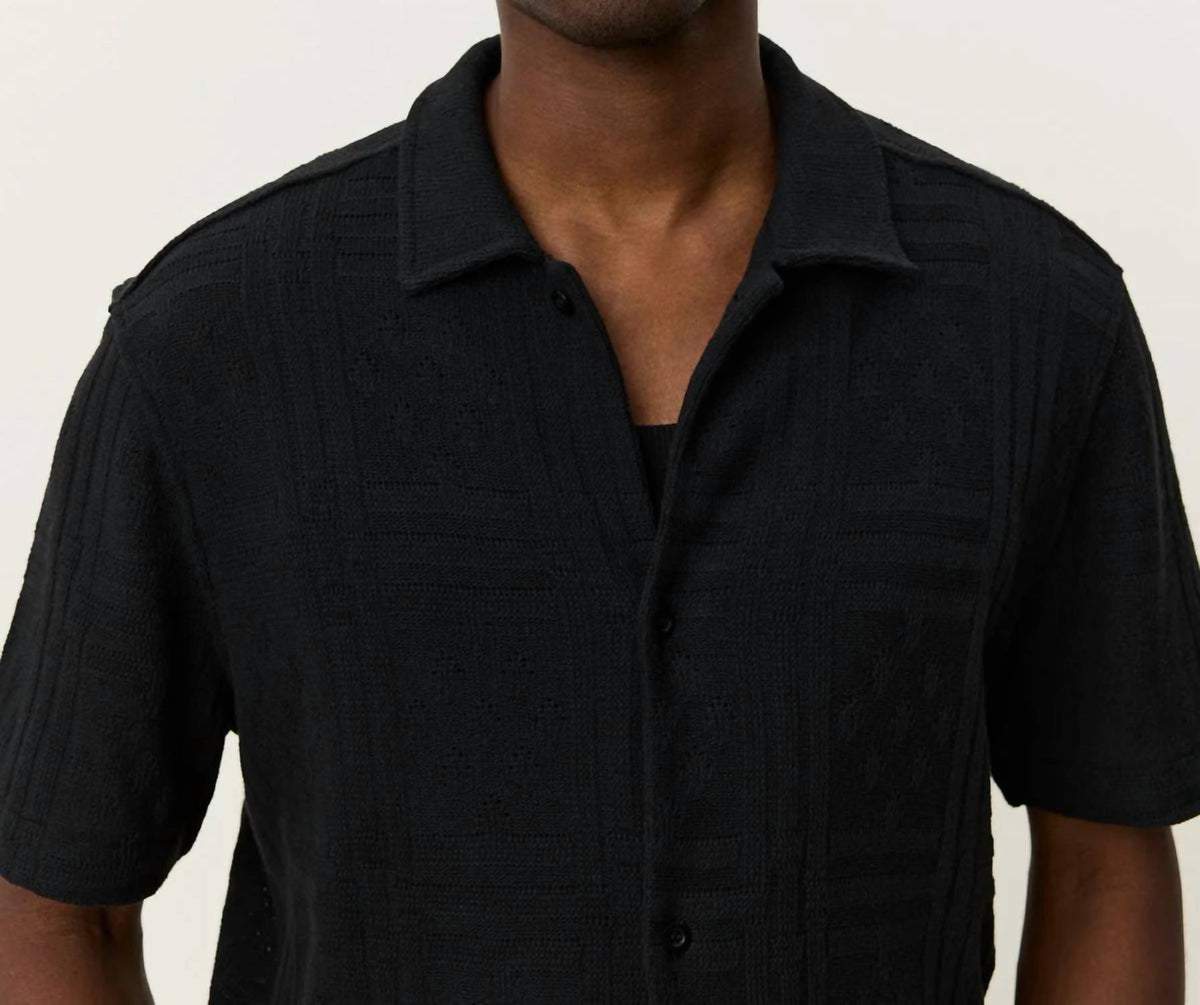 Les Deux - Hector Pointelle Short Sleeve Shirt