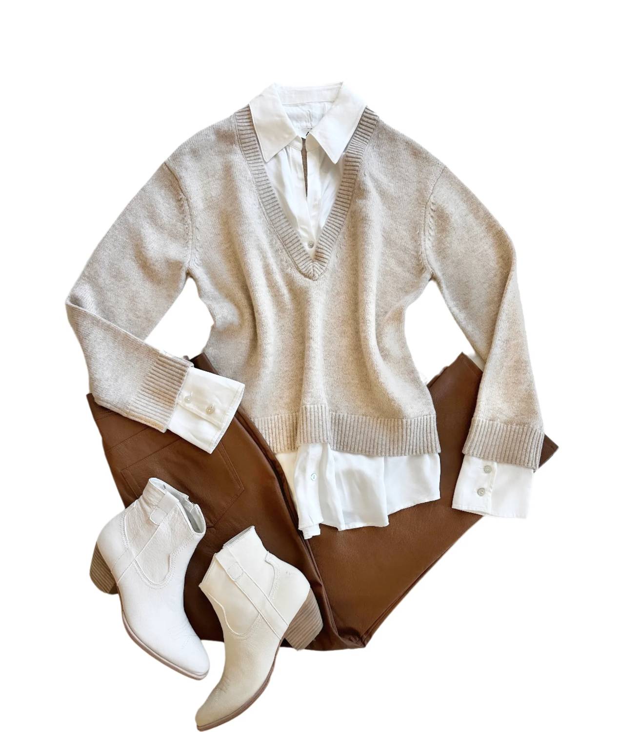 Astr - Jianna Mixed Media Layered Sweater