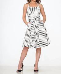 Orchid Bloom - Polka Dot Halter Dress