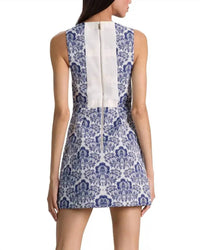 Alice + Olivia - Eva Structured Pouf Mini Dress