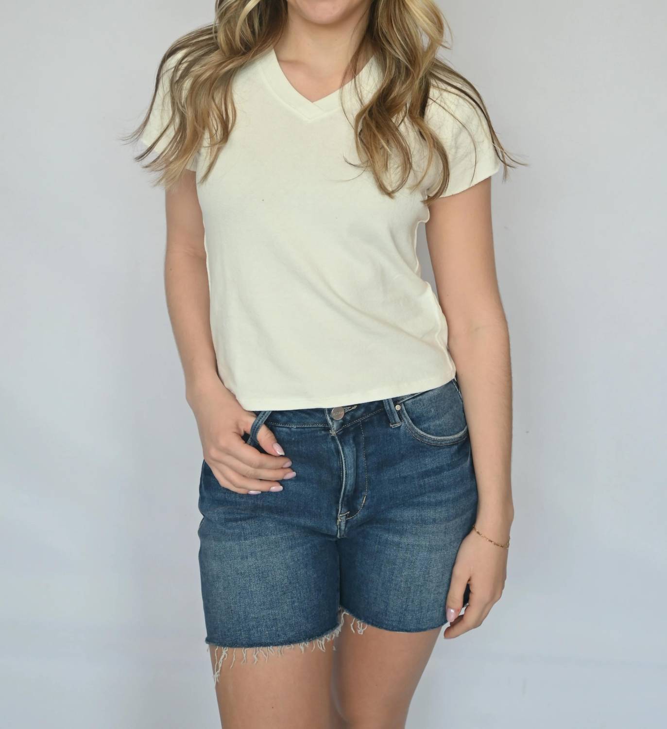 Risen - Vintage Edge Frayed Denim Shorts