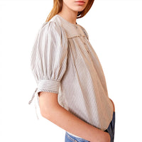 Ulla Johnson Women's Mira Top in ash - women's blouse - alternate view