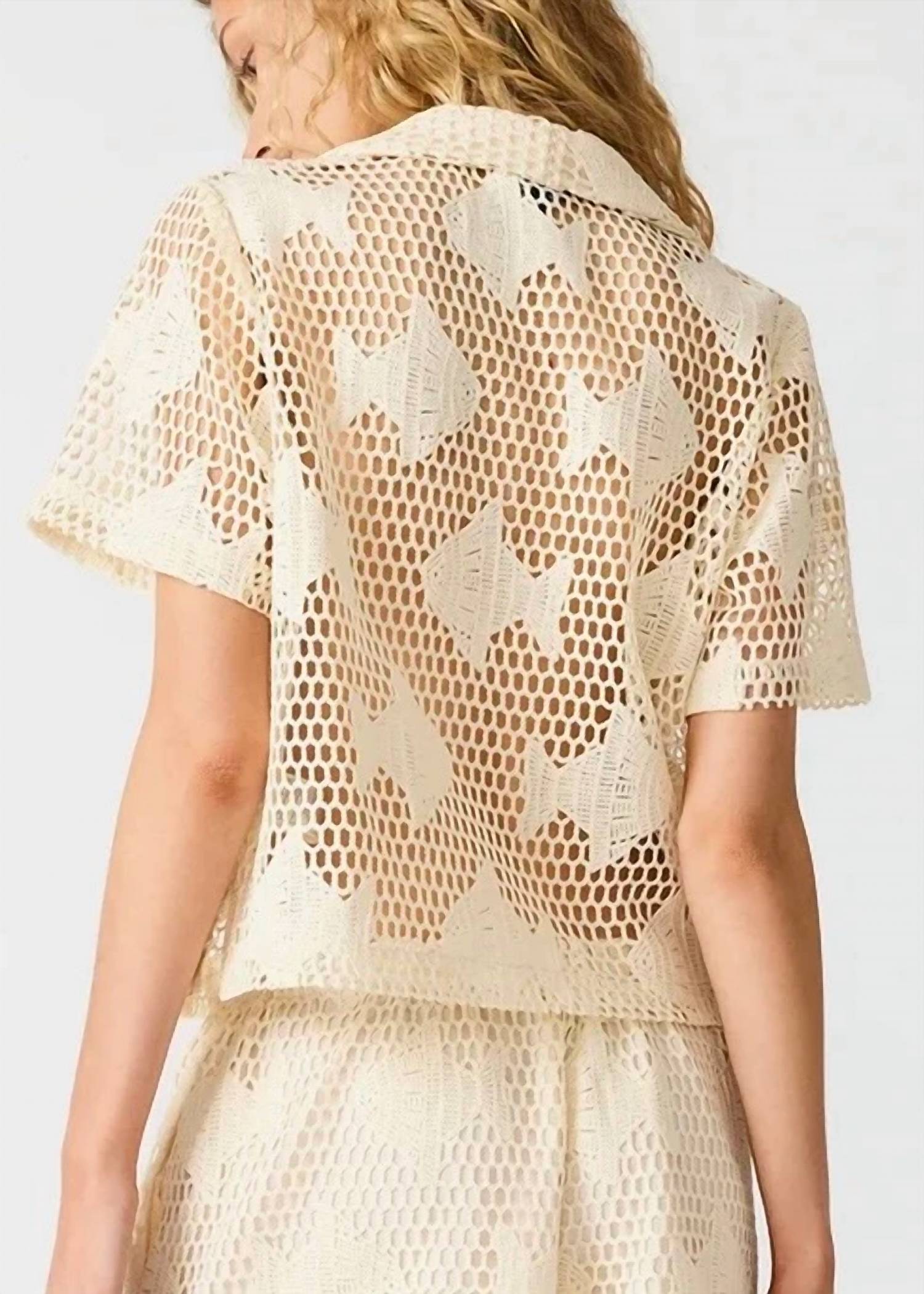 Steve Madden - Sandra Crochet Top