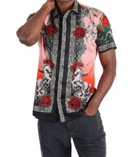 Barabas - Wildflower Wrangler Rhinestone Short Sleeve Shirt