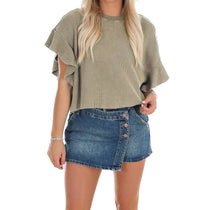 Ee:Some - Morning Brew Waffle Knit Top