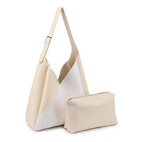 Moda Luxe - Frannie Two-tone Hobo Handbag