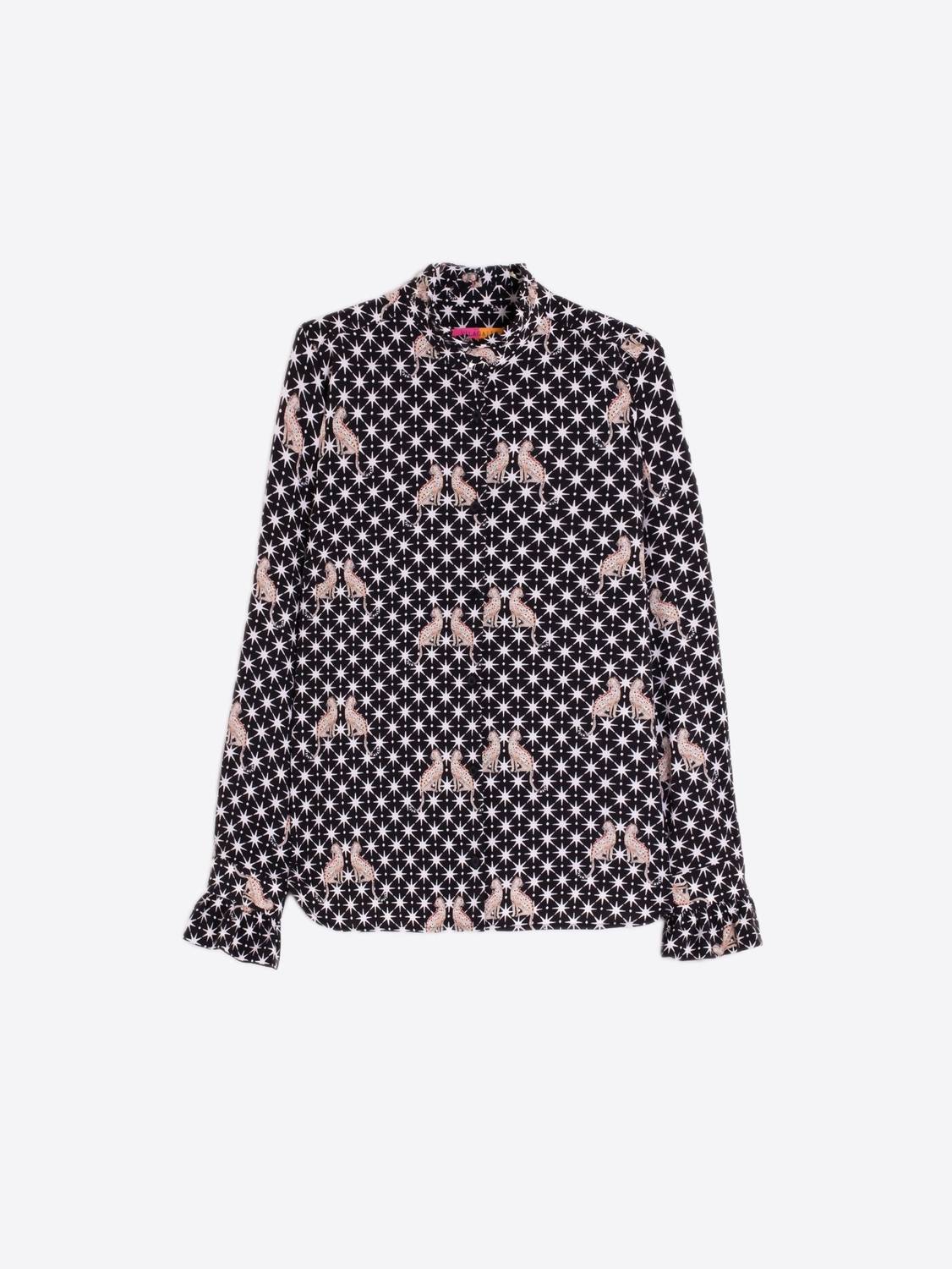 Vilagallo - Leopard Star Print Shirt