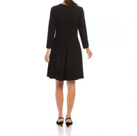 Karen Kane - 3/4 Sleeve Fit & Flare Dress