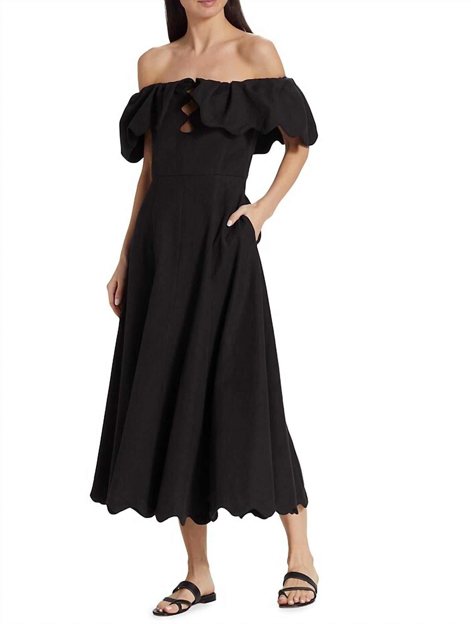 Sea - Women's Leona Strapless Off the Shoulder Midi Dress