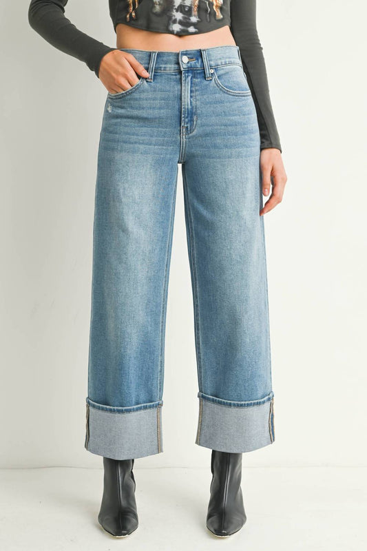 Jbd. - Piper Petite Cuffed Slim-wide Jeans
