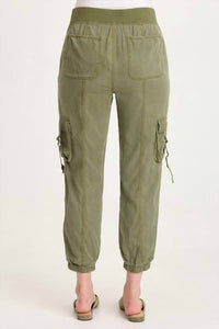 XCVI Olexa Twill Banded Cargo Pant in espalier pigment - women's pants - alternate view