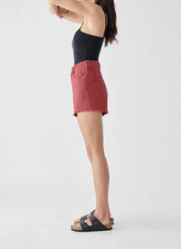 DL1961 - Women's Cleo High Rise Short in chrysantheum - women's shorts - alternate view