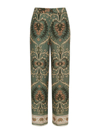 Sanctuary Soft Straight Leg Trouser Pants in mezzo sage - women's pants - view 5