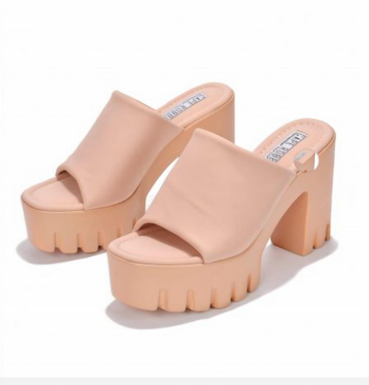 Cape Robbin - Women's Echoya Round Toe Platform Heels
