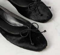 Khaite Women's Charlotte Ballerina Flats in black - women's flats - detail view