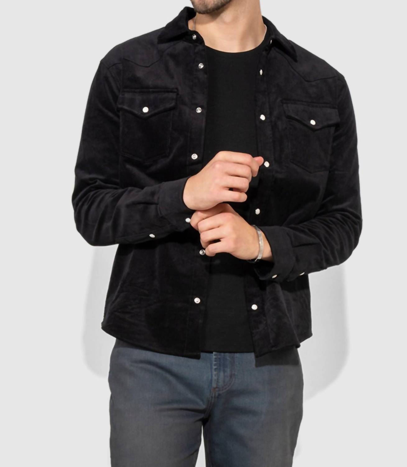 Monfrere - Eastwood Velvet Long Sleeve Jacket
