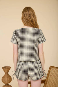 Blu Pepper - Gingham Getaway Top