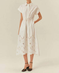 EXQUISE Women's Leila Dress in white - women's dress
