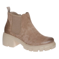 Pierre Dumas Women's Chelsea Boots in taupe - women's shoe - detail view