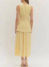 Entro - Uptown Prep Tiered Midi Dress
