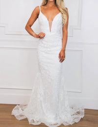 Cinderella Divine - Ryan Lace Low Back Wedding Dress