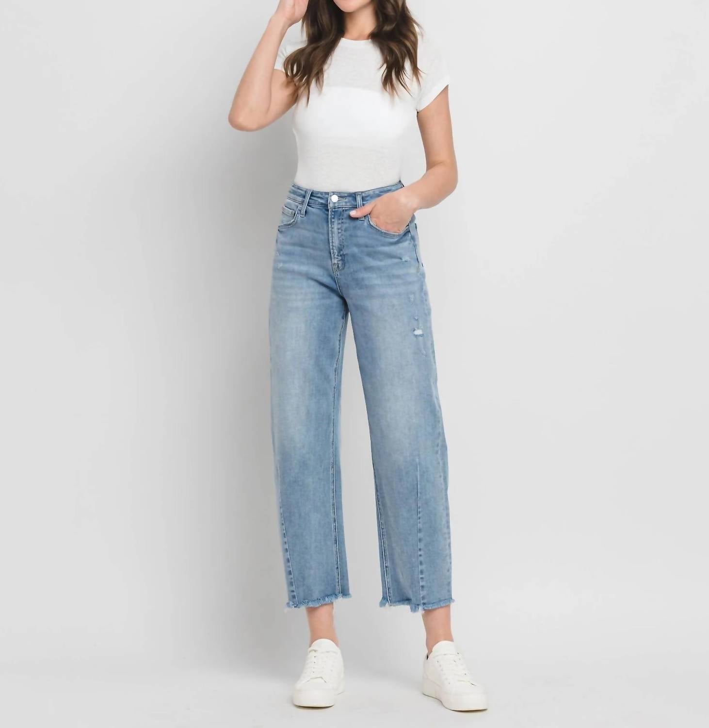 Flying Monkey - High Rise Barrel Jeans