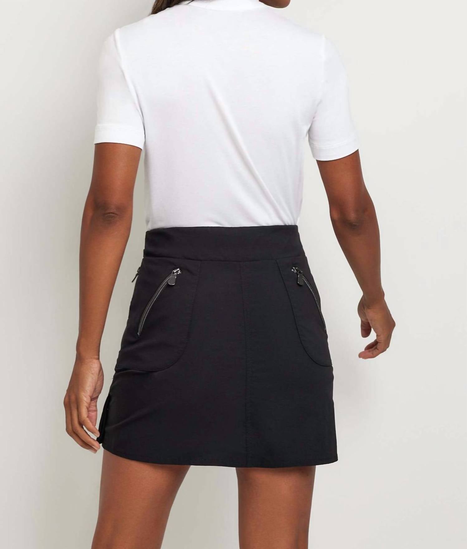 Anatomie Suzzette Golf Skort in black - women's shorts - detail view
