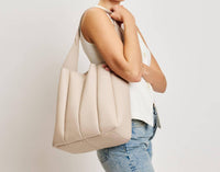 Moda Luxe - Zelda Pleated Detail Hobo Handbag