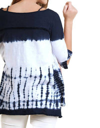 Umgee - Washed Tie Dye Fringed Tunic