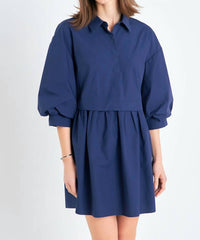 English Factory - Jada Puff Sleeve Mini Dress