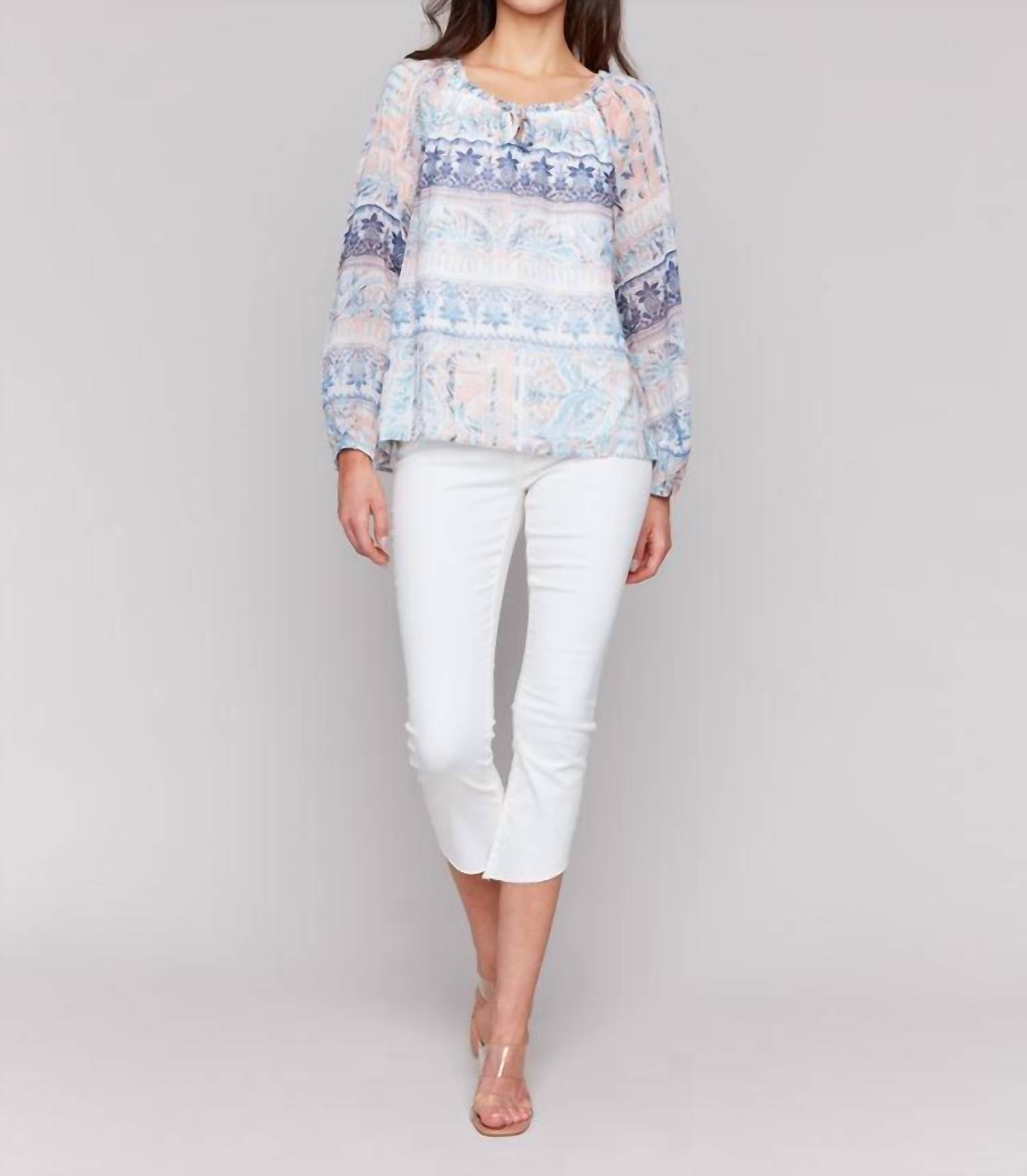 Charlie B - Printed Chiffon Blouse