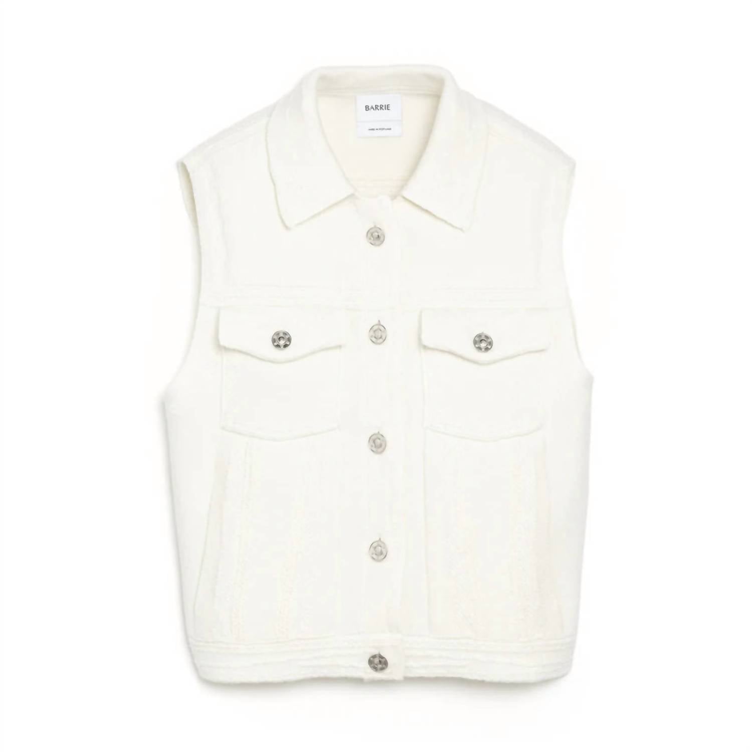 Barrie - Oversized Sleeveless Denim Jacket