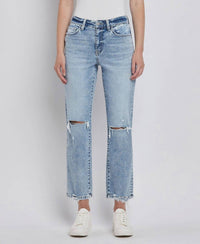 FLYING MONKEY Astrid Jeans in medium light wash - women's jeans - detail view