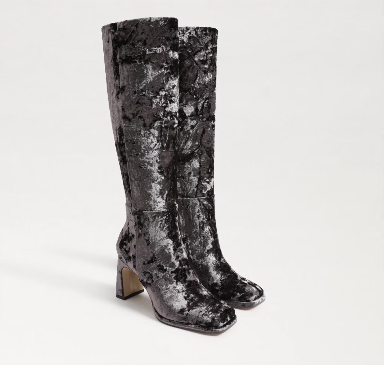 Sam Edelman Women's Issabel Boots in coffee velvet - women's shoe