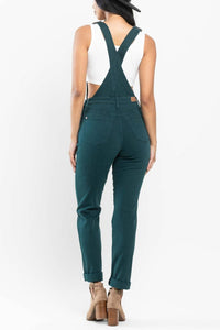 Judy Blue - Garment Dyed High Rise Double Cuffed Overalls