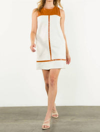 Thml - Faux Cognac Sleeveless Mini Dress