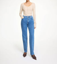 BY MALENE BIRGER Chicago Jean in mid denim blue - women's jeans