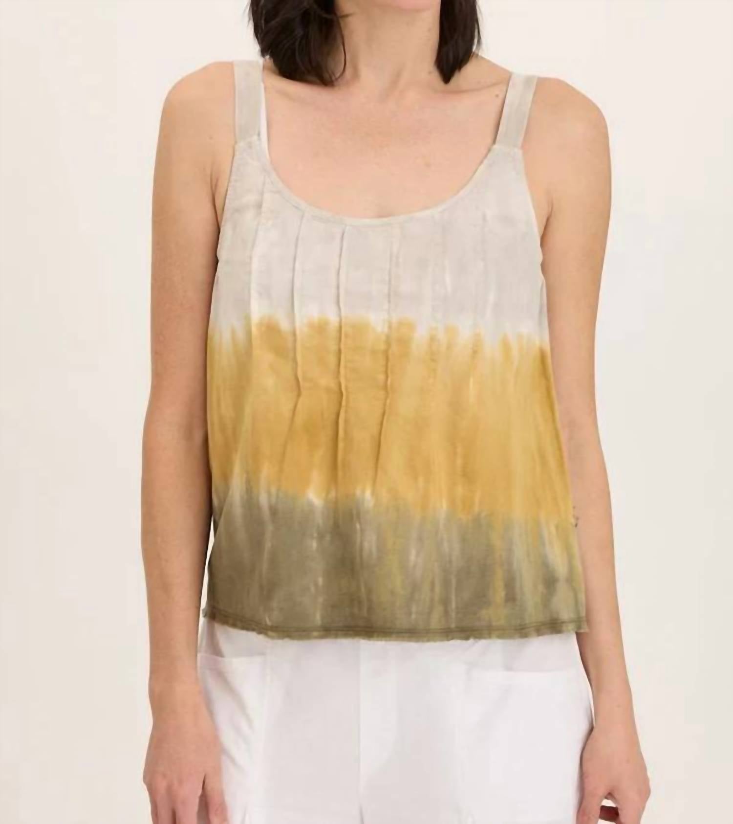 Xcvi - Shawnie Linen Billowy Pintuck Tank Top