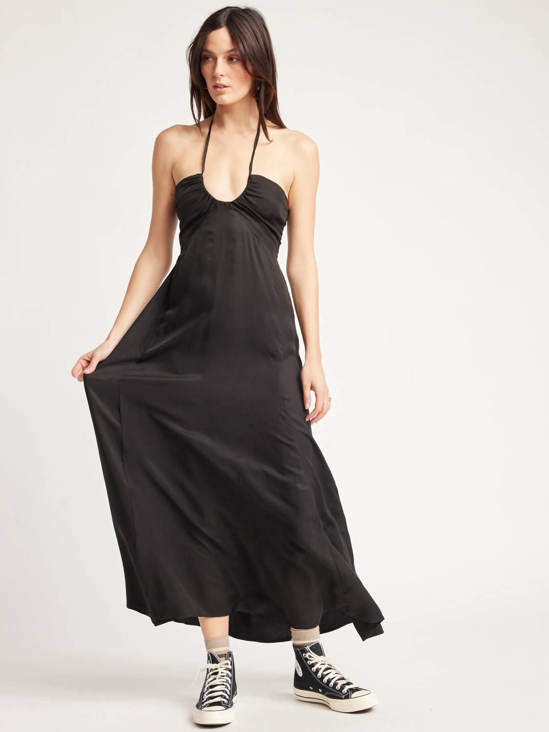 Self Contrast - Katya U Ring Halter Dress