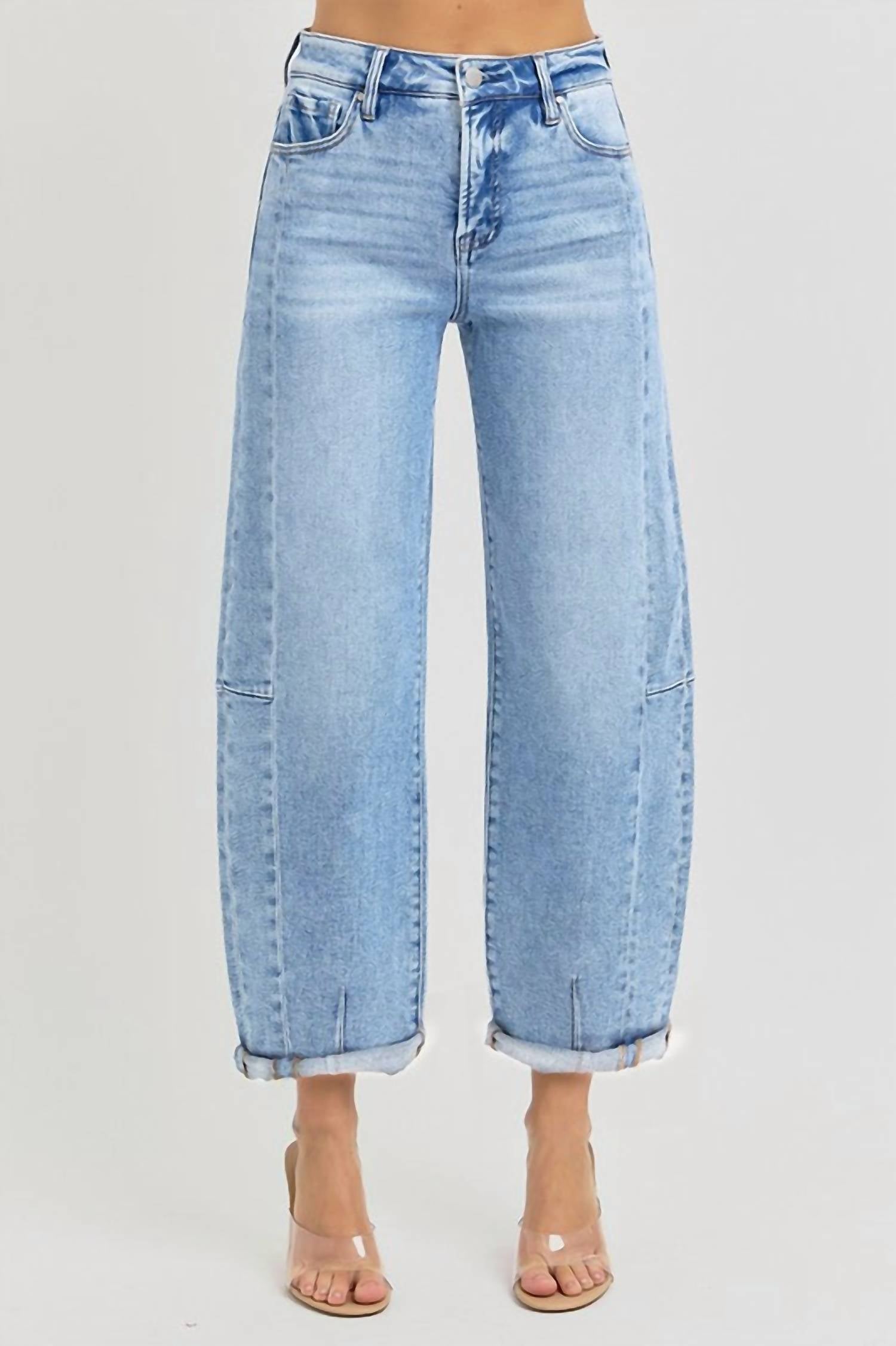 Risen - Kelsey High Rise Barrel Jean