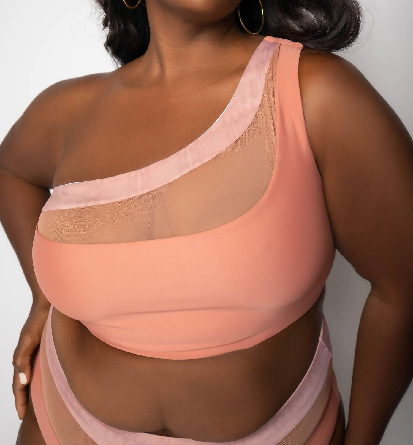 Nomads - Bay One-shoulder Swim Top - Plus