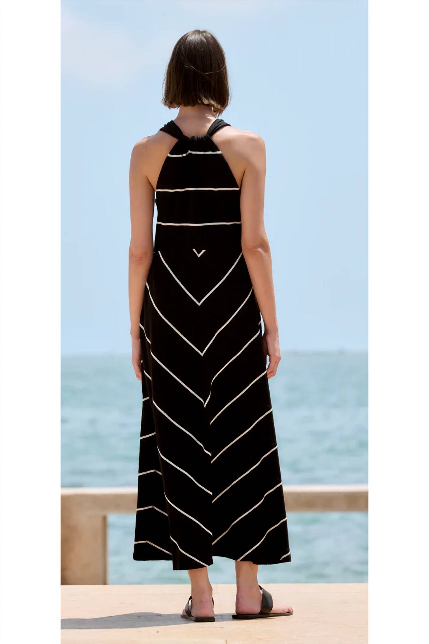 Sita Murt - Striped circular midi dress