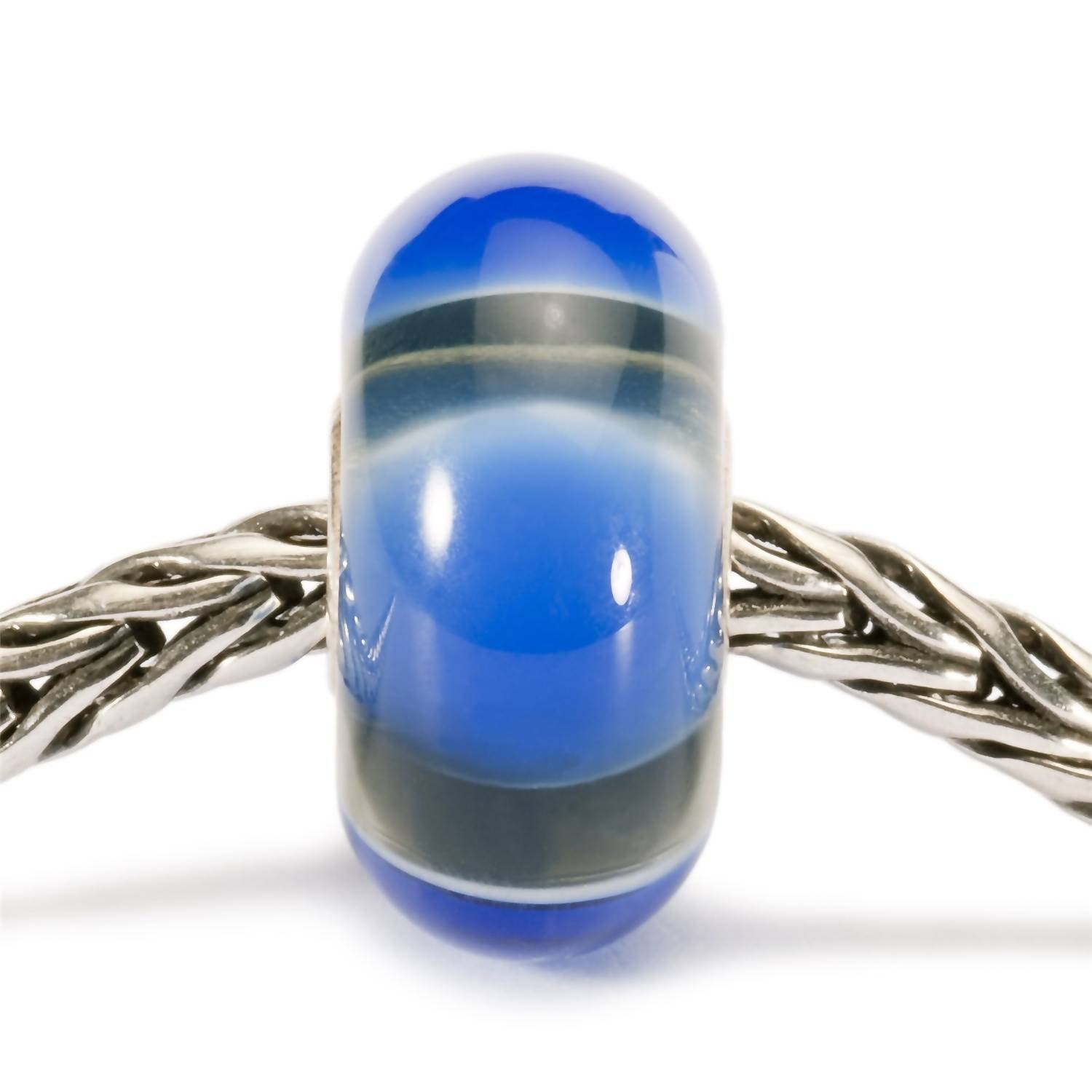 Trollbeads Women's Symmetry Glass Bead Charm in blue - women's accessory - detail view