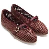 Blublonc - Women's Natalie Mary Jane Strap Detail Flats
