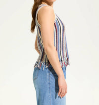 Fdj - Valeria Vertical Stripe Cami Sweater